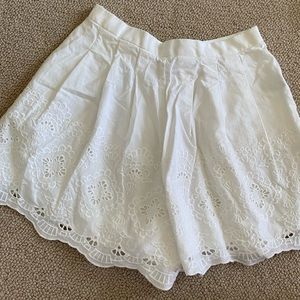 J crew high waisted pleated shorts